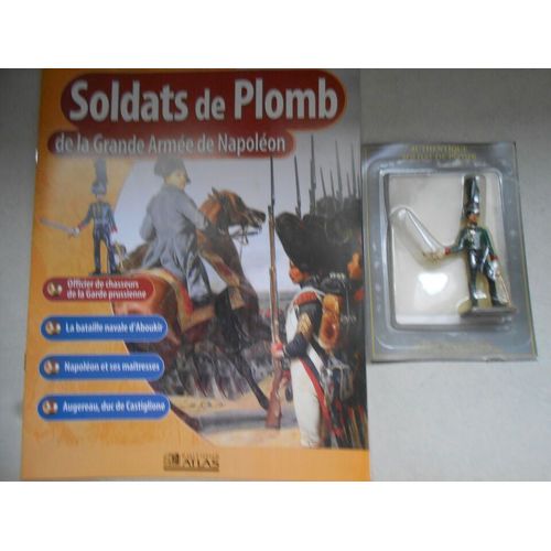 Napoléon Soldat Plomb Atlas Starlux N° 34 + Revue Officier Chasseur Garde Prusse