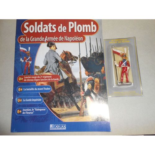 Napoléon Soldat Plomb Atlas Starlux N° 36 + Revue Lancier Rouge 2e Rgt Chevau Léger