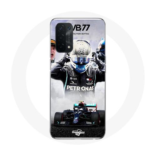 Coque Pour Oppo A74 5g Formule 1 Valtteri Bottas Pilote De Course F1 Noir