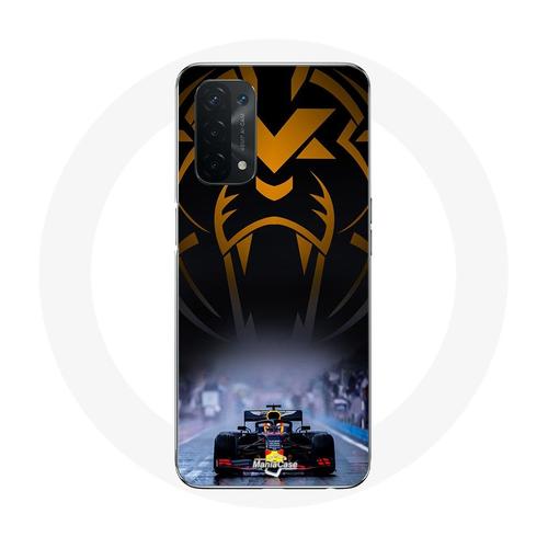 Coque Pour Oppo A74 5g Formule 1 Sebastian Vettel Pilote Automobile F1 Noir