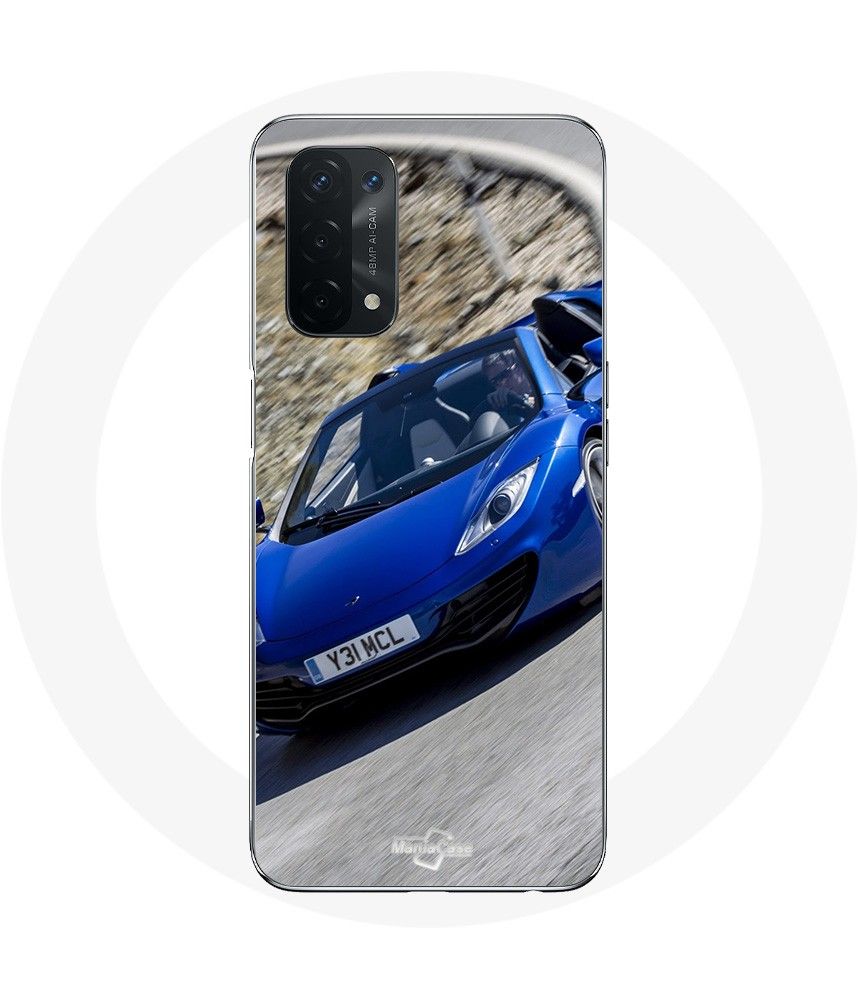 Coque Pour Oppo A74 5g Formule 1 Mclaren Voiture Bleu