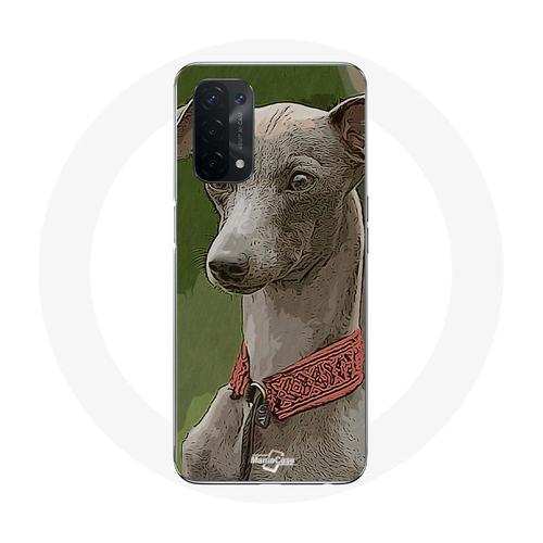 Coque Pour Oppo A74 5g Lévrier Greyhound Gris