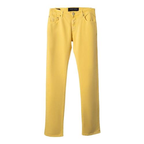 Hand Picked - Trousers > Slim-Fit Trousers - Yellow