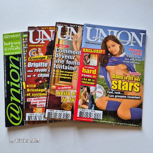 Lot De 1 Revues Spécial Lettres Union Et 3 Revue Couples, Pour Personnes Averties