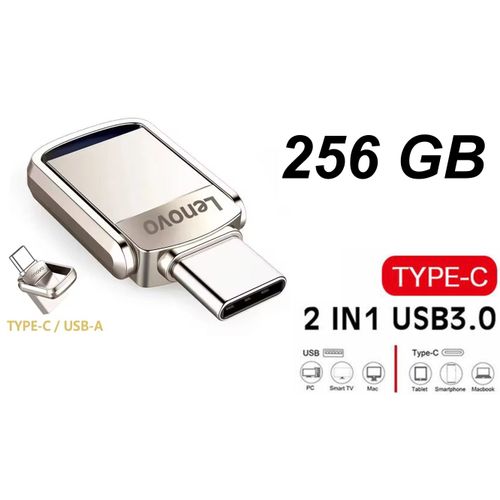 CLé USB 256 Go 2 en 1 USB C Pendrive Portable Clef USB 2TB Type C Memory