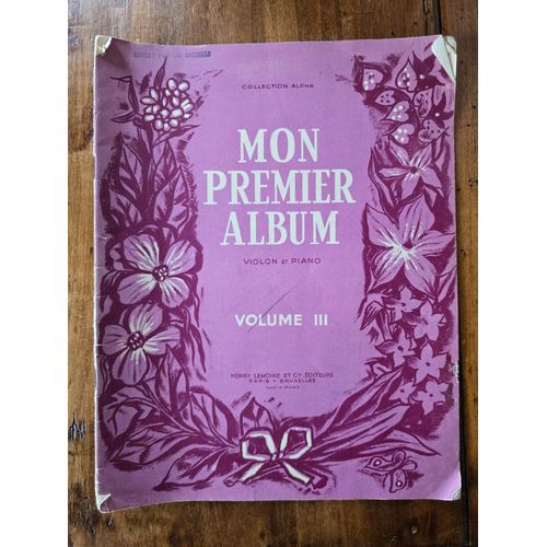 Mon Premier Album Violon Et Piano Volume Iii