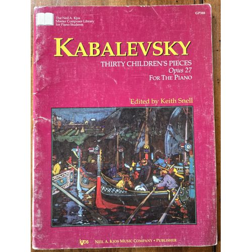 Kabalevsky Thirty Children's Pieces