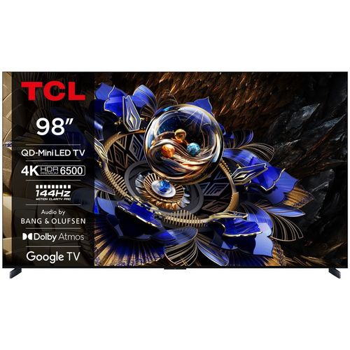 TV QD-Mini LED Tcl 98X11K 248 cm 4K UHD 2025 Aluminium brossé