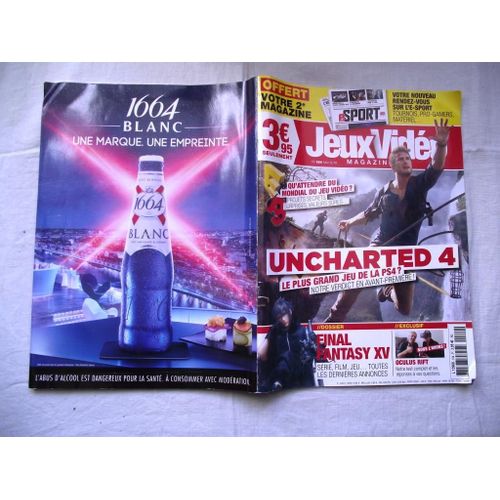 Jeux Vidéo Magazine N°184 Mai 2016. Uncharted 4 Le Plus Grand Jeu De La Ps4
