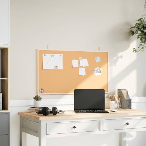 vidaXL Tableau en liège avec cadre bois de pin massif 100x55 cm