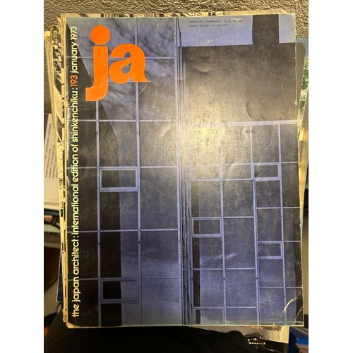 Ja 25 The Japan 1973 Architect Anglais Et En Japonais