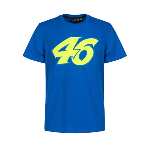 T-Shirt Vr46 Rossifumi Heritage Moto Gp Officiel Bleu