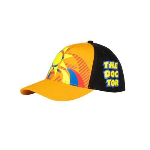 Casquette Sun Moon Enfant Vr46 Moto Gp Officiel Taille Unique Orange