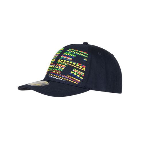 Casquette Adulte Vr46 Classic The Doctor Moto Gp Officiel Bleu Taille Unique