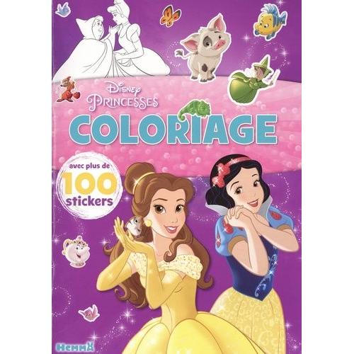 Coloriage Disney Princesses - Avec Plus De 100 Stickers