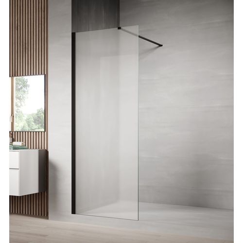 Paroi de Douche Florida - 70 x 200 cm - Noir - Verre mat - 8 mm