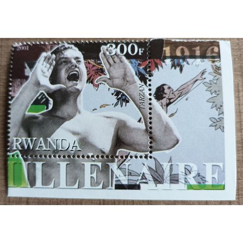 Timbre Rwanda 2001 - Tarzan