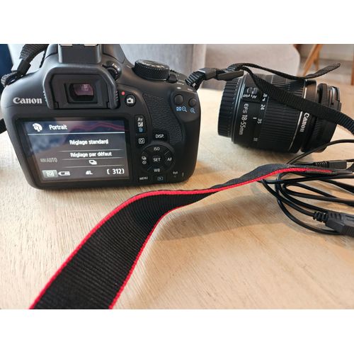 Canon EOS-1300D 18 Mpix + Objectif 70-300mm F4-5.6 - Noir