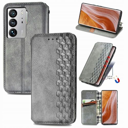 Étui Pour Zte Axon 40 Ultra Fonction Portefeuille Étui En Cuir Design Z