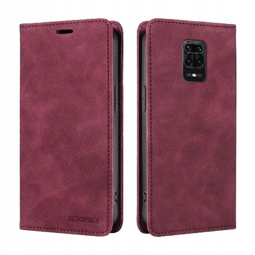 Étui Portefeuille Magnétique En Cuir Pu Pour Xiaomi Redmi Note 9s