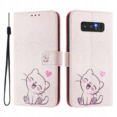 Étui À Rabat En Acier Inoxydable Pour Samsung Galaxy Note 8 Avec Porte-Cartes Et Fente Pour Carte De Crédit