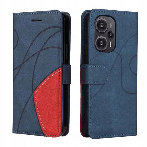Étui Pour Xiaomi Poco F5 Avec Support Pour Carte Folio En Cuir Pu Avec Coutures