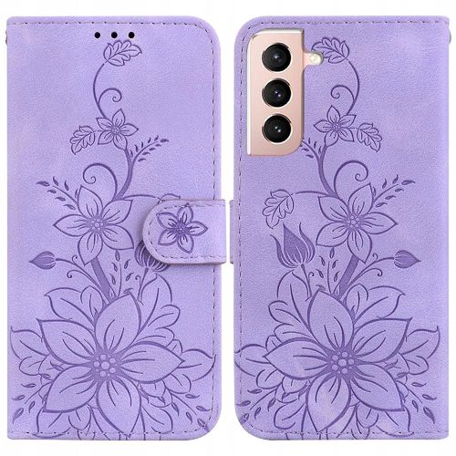 Compatible Avec Samsung Galaxy S21 Fe 5g Coque Carte En Relief Lily