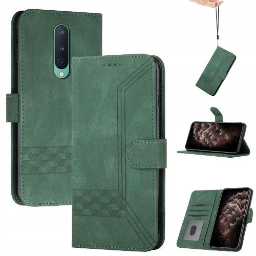 Étui Portefeuille En Cuir Pu Compatible Avec Oneplus 8 Avec Porte-Cartes