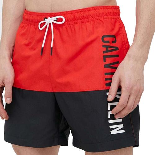 Short De Bain Rouge/Noir Homme Calvin Klein Km0km00796