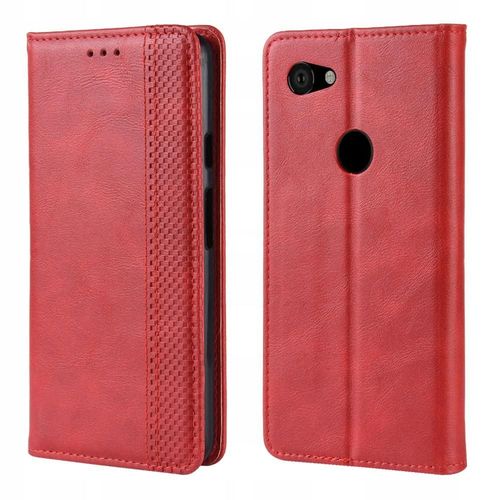 Étui Portefeuille En Cuir Pu Avec Fermeture Magnétique Pour Google Pixel 3a Xl