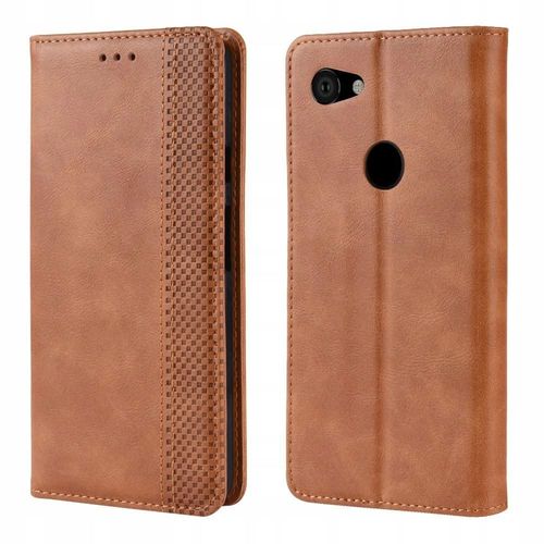 Étui Portefeuille En Cuir Pu Avec Fermeture Magnétique Pour Google Pixel 3a Xl