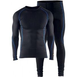Ensemble maillot et pantalon thermiques LIGHT - noir et bleu roi - XL BLAKLADER