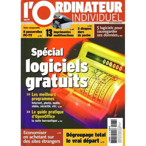 L'ordinateur Individuel  N° 177 : Spécial Logiciels Gratuits