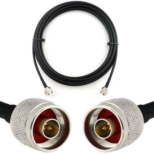 N mâle vers N mâle 7m Cable Coaxial - câble d'extension HF240 (LMR 240 équivalent) rallonge etanche - pour Routeur WIFI Radio Antenne LTE Amplificateur GSM 4G 5G 6G LTE Hotspot