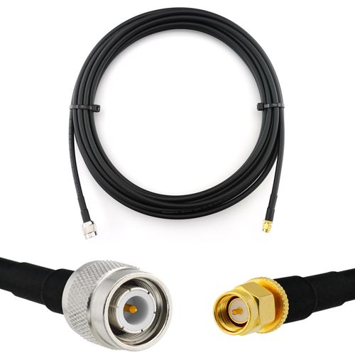 TNC mâle vers SMA mâle 7m câble coaxial - cable d'extension HF240 (LMR 240 équivalent) etanche - rallonge TNC SMA pour Antenne CB Radio Amateur Sans fil Radio WIFI adaptateur UHF VHF