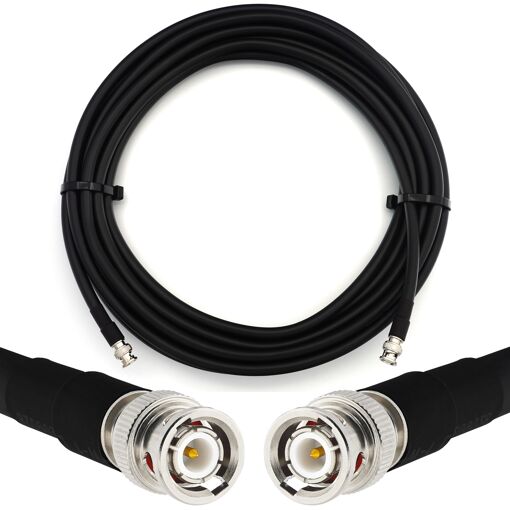 10m BNC mâle à BNC mâle UHF Câble coaxial RG214 Extension coaxiale ...