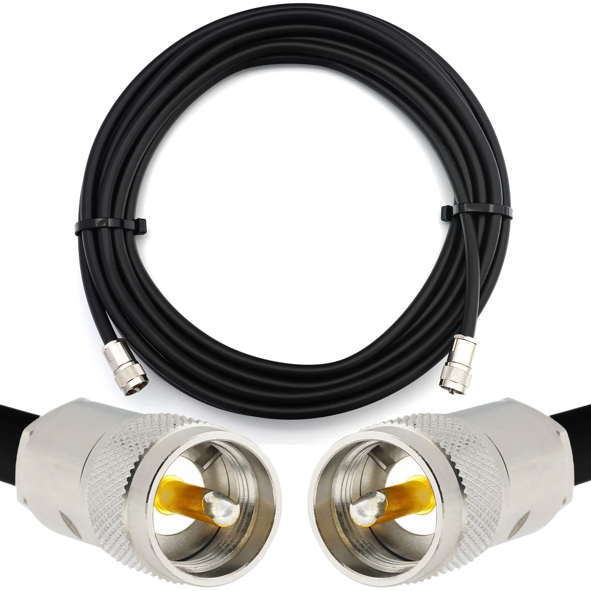 3m PL259 à PL259 UHF Câble coaxial CB RG214 Extension coaxiale UHF ...