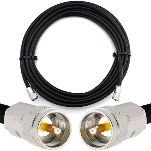 10m PL259 à PL259 UHF Câble coaxial CB RG214 Extension coaxiale UHF...