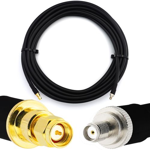 20m SMA mâle vers SMA femelle Câble coaxial - HF400 Flexible 50 Ohm Câble d'extension (équivalent LMR400 UF UltraFlex) - pour LTE CDMA GSM DCS 4G 5G 6G Mobile Signal Routeur Antenne