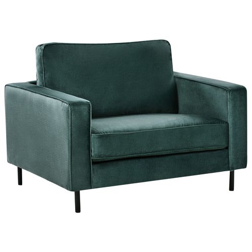 Fauteuil Savalen Velours Vert Foncé