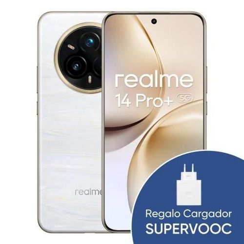 Realme 14 Pro Plus 5G 12GB/512GB Smartphone 6.83" 120Hz 80W Android 15 Gris + Cargador 120W