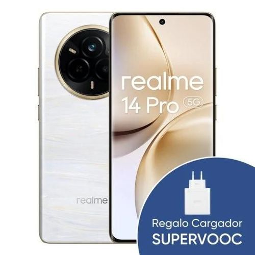 Realme 14 Pro 8GB/256GB Smartphone 6.77" 120Hz 45W Android 15 Gris + Cargador 67W