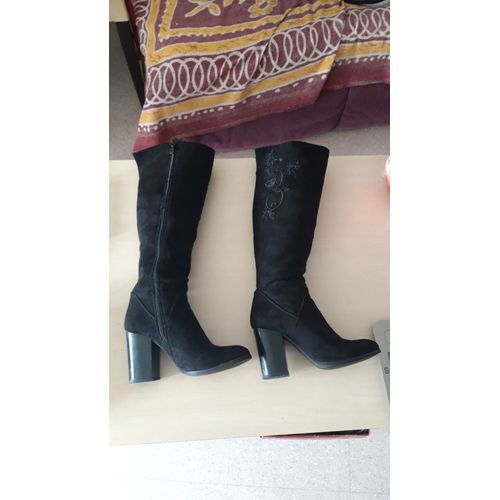 Bottes Montantes Noire, Femme T38