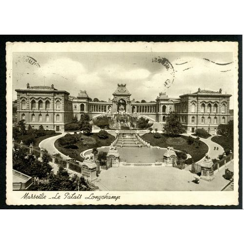 Carte Postale Marseille, Le Palais Longchamp, 1941