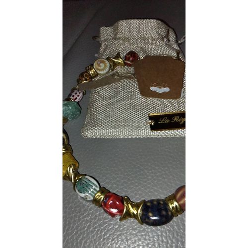 Prestigieux Collier En Pierre Naturelle Et Céramique Ibiza Espagne