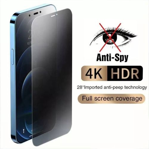 Vitre Verre Protège Écran Anti-Espion Antistatique Iphone 15