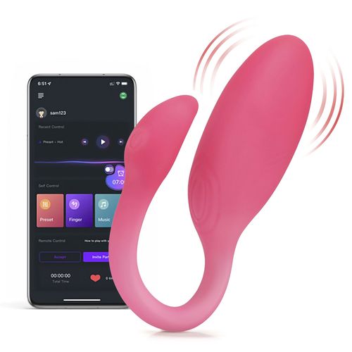 Oeuf Vibrant Connecté Flamingo Max Rose - Magic Motion - Rose