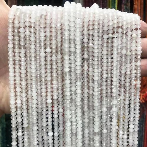 Perles En Pierre À Facettes De 3x4mm,Accessoires D'espacement Pour Bijoux,Bracelet,Collier - Type White-3x4mm(About 110pcs)