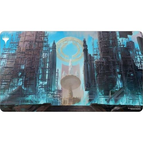 Ultra Pro - Magic - The Gathering - Ravnica Remastered - Tapis De Jeu Fontaine Sacrée Du Sénat D'azorius (60 X 34 Cm)