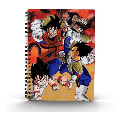Carnet De Notes Dragon Ball Z Avec Effet 3d Goku Vs Vegeta
